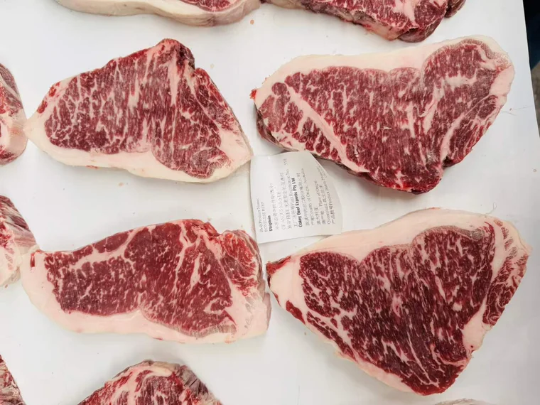 ANGUS RESERVE · Striploin · Actual cut face