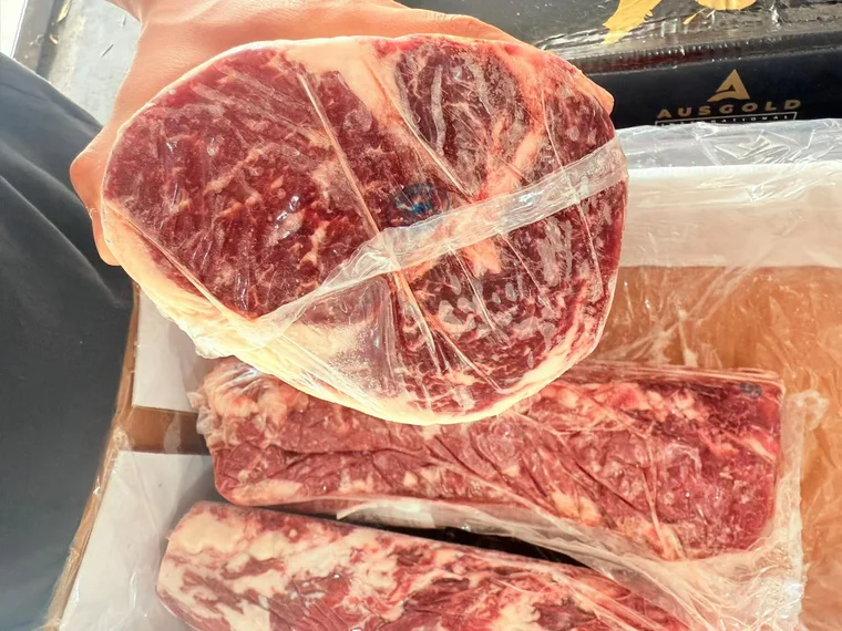 Archive photograph of the raw beef cut