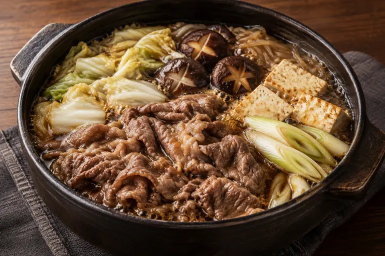 Ribeye sukiyaki · finished dish